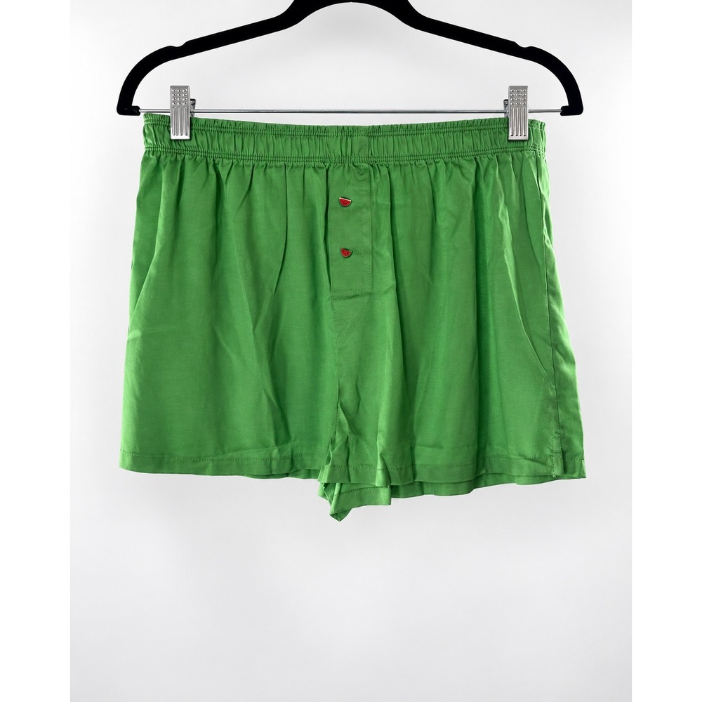Victoria's Secret PINK Green TENCEL Sleep Shorts S 14in Waist 3in Inseam